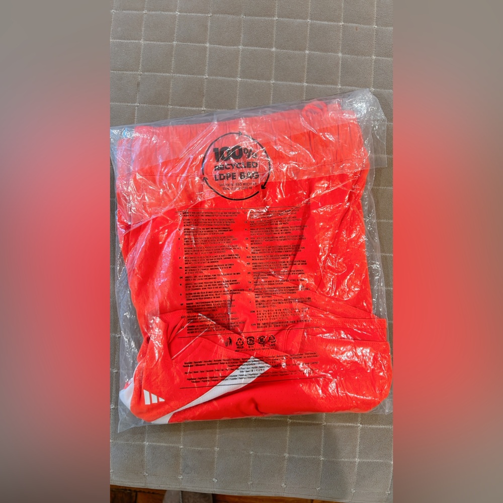Adidas Women’s Select Basketball Drawstring Shorts Solar Red - Picture 7 of 7